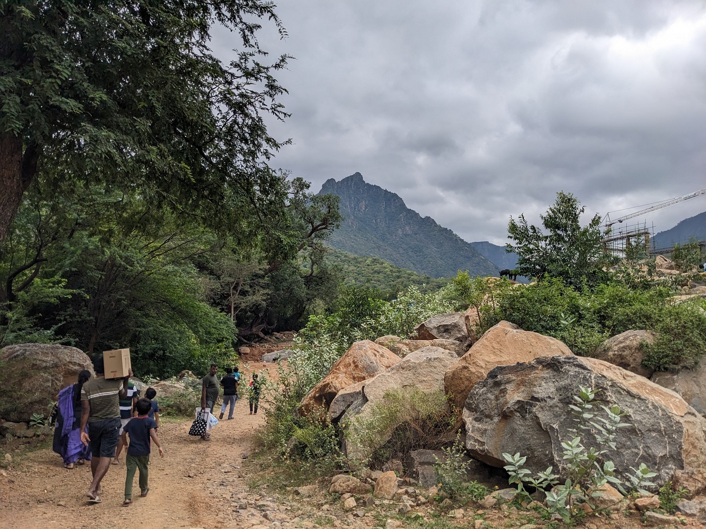 Puliancholai-Kolli hills-Tamil Nadu pathway towards water falls