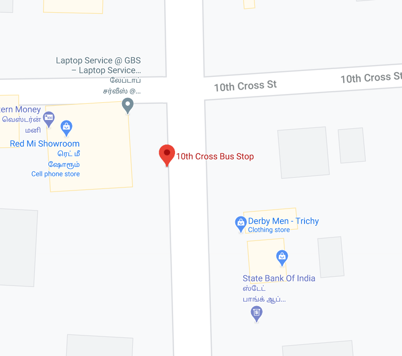 Thillai Nagar 10th cross Bus Stop